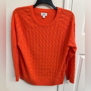 Vibrant Pink Cable Knit Sweater